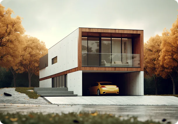 Modern residential villa architecture for clients in Astoria Queens and Montenegro